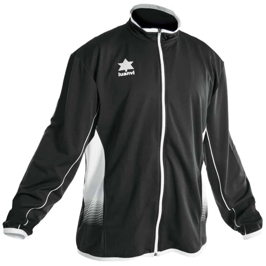 Luanvi chandal negro blanco cremallera