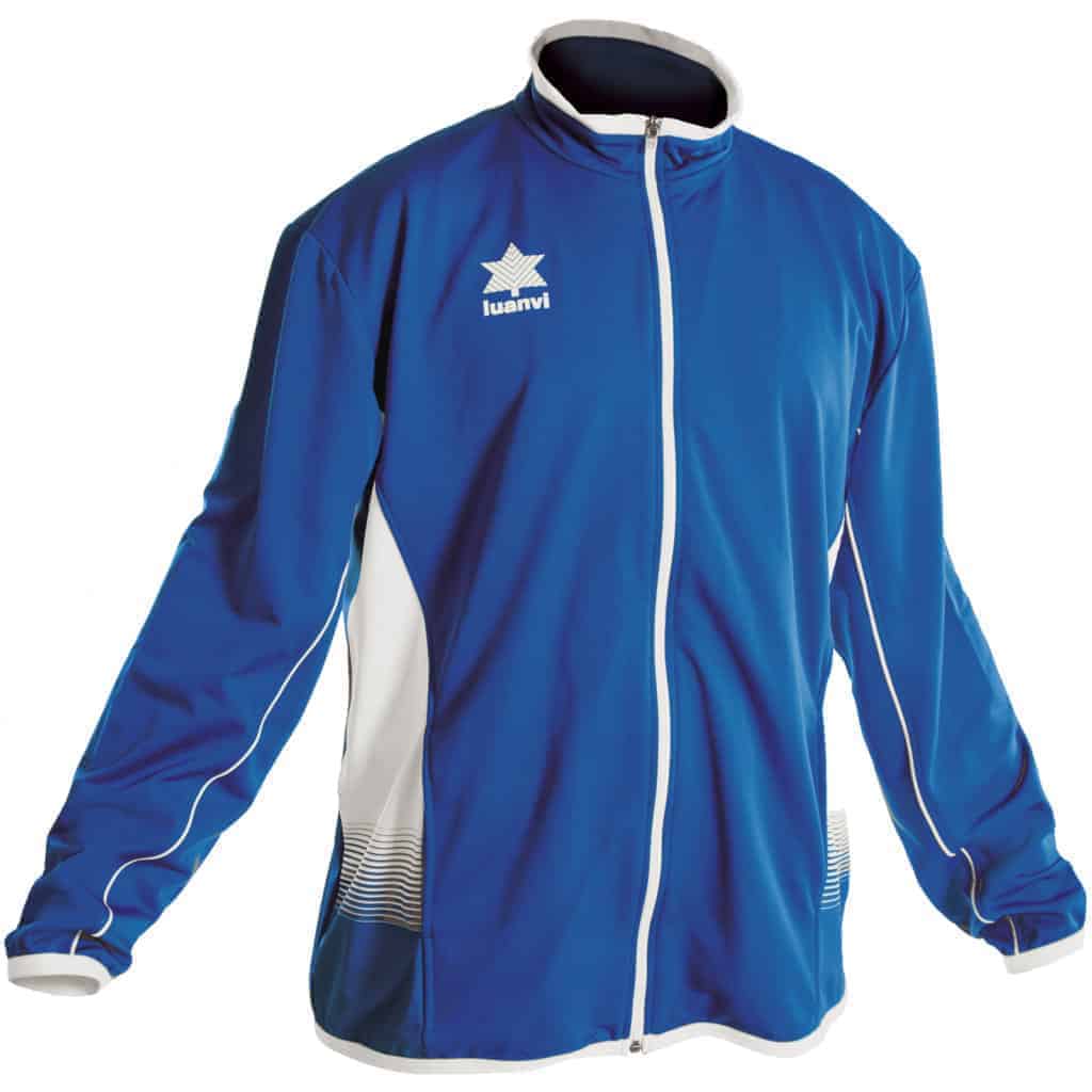 Luanvi chaqueta azul blanco cremallera