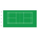 (UD) PISTA DE BADMINTON PORTATIL  (17,80x9 MTS)