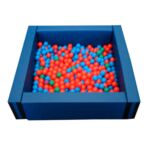 Piscina Cuadrada Llenado Pelotas, 150 X 150 X 40 Cm Alto X 15 Cm Ancho