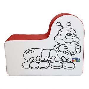 figura gusano 64 alto x 25 ancho x 80 fondo cm
