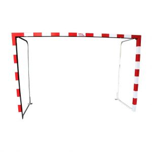 jgo porterías f.sala/balonmano metálicas  80x80mm abatibles