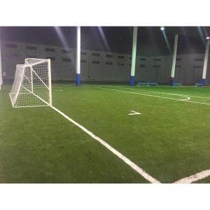 jgo porterías fútbol 11 metálicas fijas tubo 100 mm reglamentarias