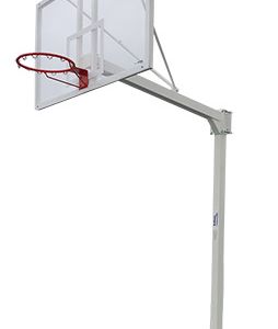 juego canastas baloncesto deluxe monotubo fijas con base para anclaje -sin tablero ni aro-