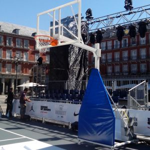 juego protectores para canastas baloncesto forma triangular