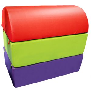 plinton desmontable curvo de espuma -tres piezas- 100 x 60 x 90 cm