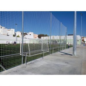poste metalico galvanizado 6 mts para red proteccion sin botes