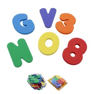 set letras y números foam