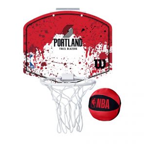set minicanasta wilson nba team mini hoop blazers