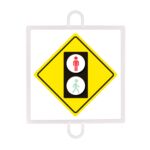 Panel De Señalizacion Trafico De Advertencia Nº 5 (Peatones Rojo)