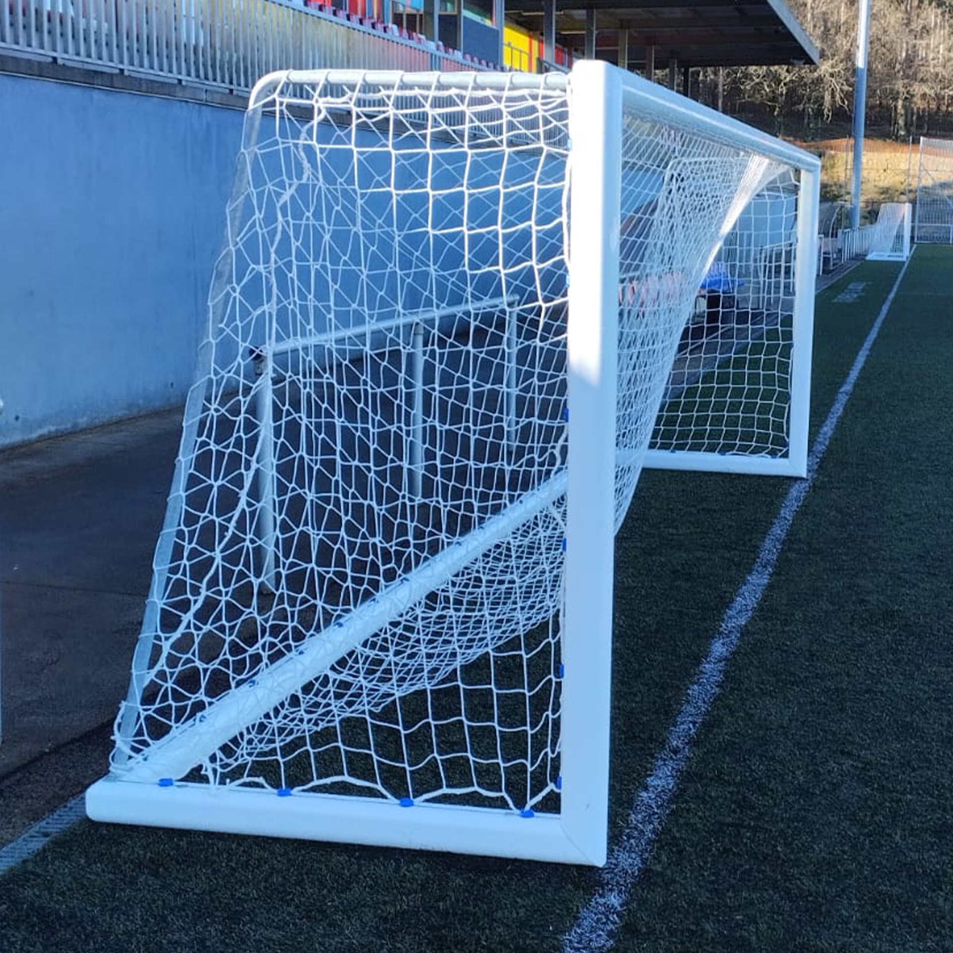juego porterias (2 unidades) aluminio, futbol 7,120×100 mm, trasladables.