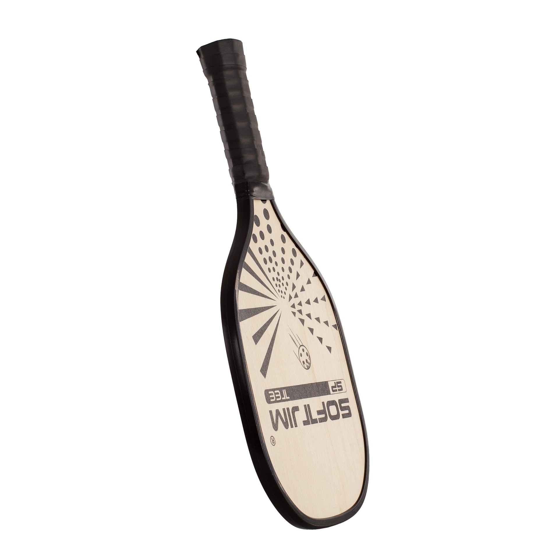 juego palas pickleball madera con pelota y funda 1