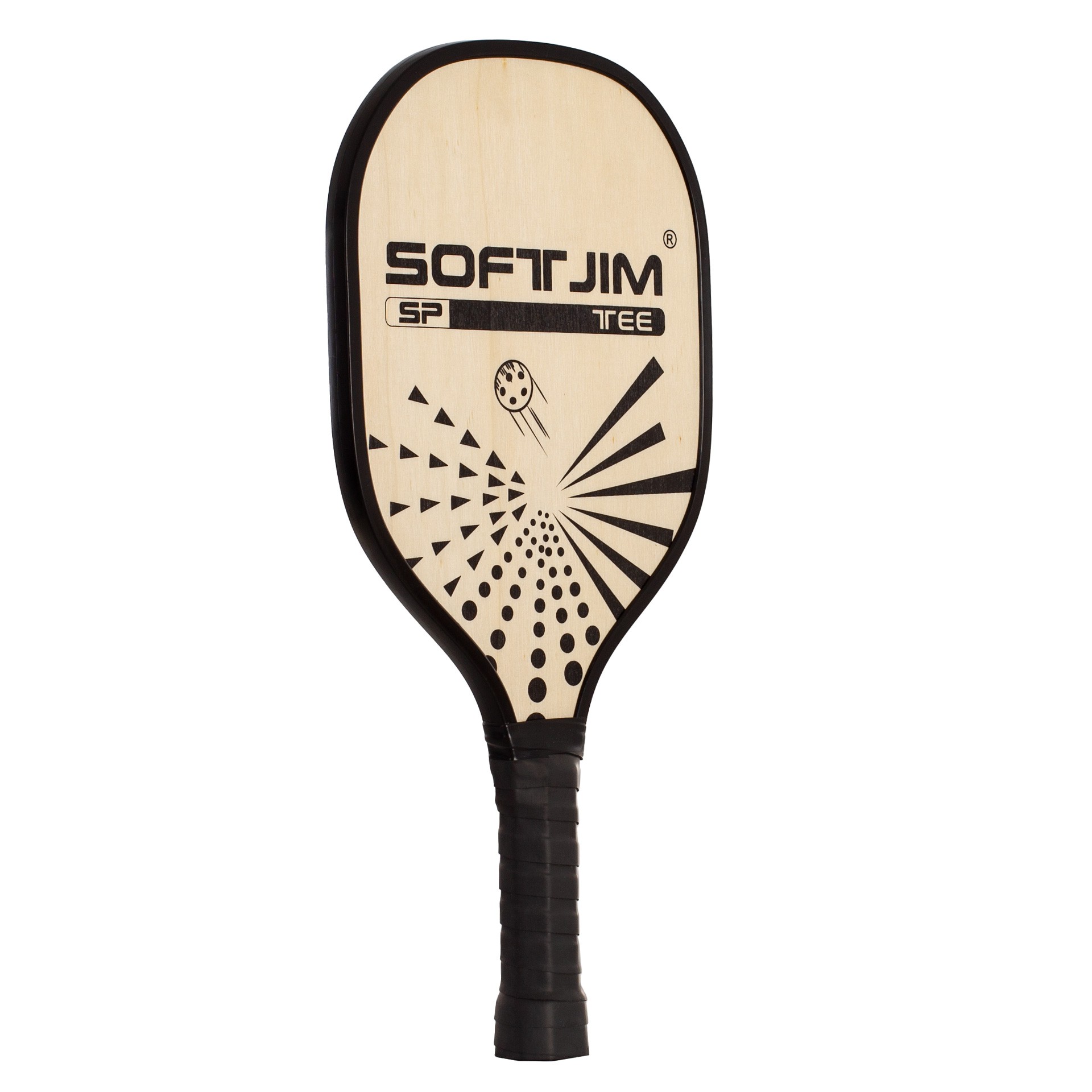 juego palas pickleball madera con pelota y funda 6