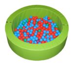Piscina Redonda Llenado Pelotas,  Diametro Ø 150 Cm X 40 Cm Alto X 15 Cm Ancho