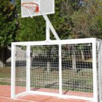 Juego Porterias (2 Unidades) Futbol Sala/Balonmano - Canasta Basket. Combinado Multideporte