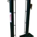 Juego Postes De Padel Fijos Ø 80 Mm Con Base Para Atornillar