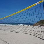 Red voley playa 3 mm linea premium con cinta amarilla