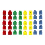 Set 5 petos softee numerados del 11 al 15