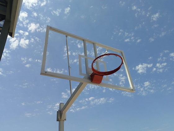 juego canastas baloncesto deluxe (2 unidades), monotubo, fijas, con base de anclaje (sin tableros, aros, redes) 3