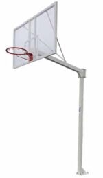 Juego Canastas Baloncesto Deluxe (2 Unidades), Monotubo, Fijas, Con Base De Anclaje (Sin Tableros, Aros, Redes)