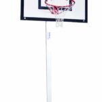 Juego Canastas Minibasket Deluxe (2 Unidades), Monotubo 100, Fijas, Con Base De Anclaje (Sin Tableros, Aros, Redes).