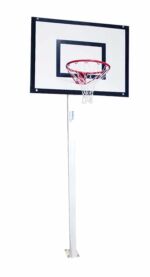 Juego Canastas Minibasket Deluxe (2 Unidades), Monotubo 100, Fijas, Con Base De Anclaje (Sin Tableros, Aros, Redes).