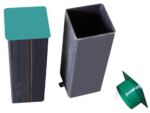 Juego Botes Para Postes Metalicos Cuadrados