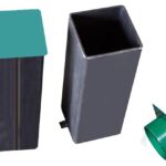 Juego Botes Para Postes Metalicos Cuadrados