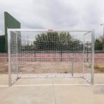 Juego Porterias Futbol Sala/Balonmano (2 Unidades), Metalicas Galvanizadas, Trasladables, 80X80Mm, Base 80X40Mm.