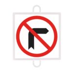 Panel De Señalizacion Trafico De Prohibicion Nº 4 (Giro Dcha)