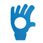 Tapiz con forma de mano 4cm