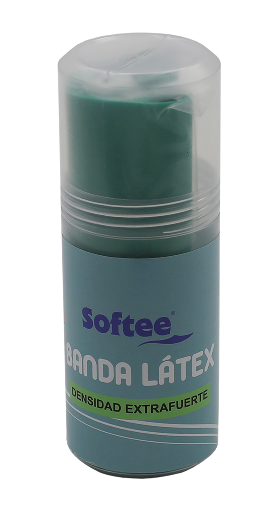banda de latex softee densidad extrafuerte en tubo 1,5 mts 1