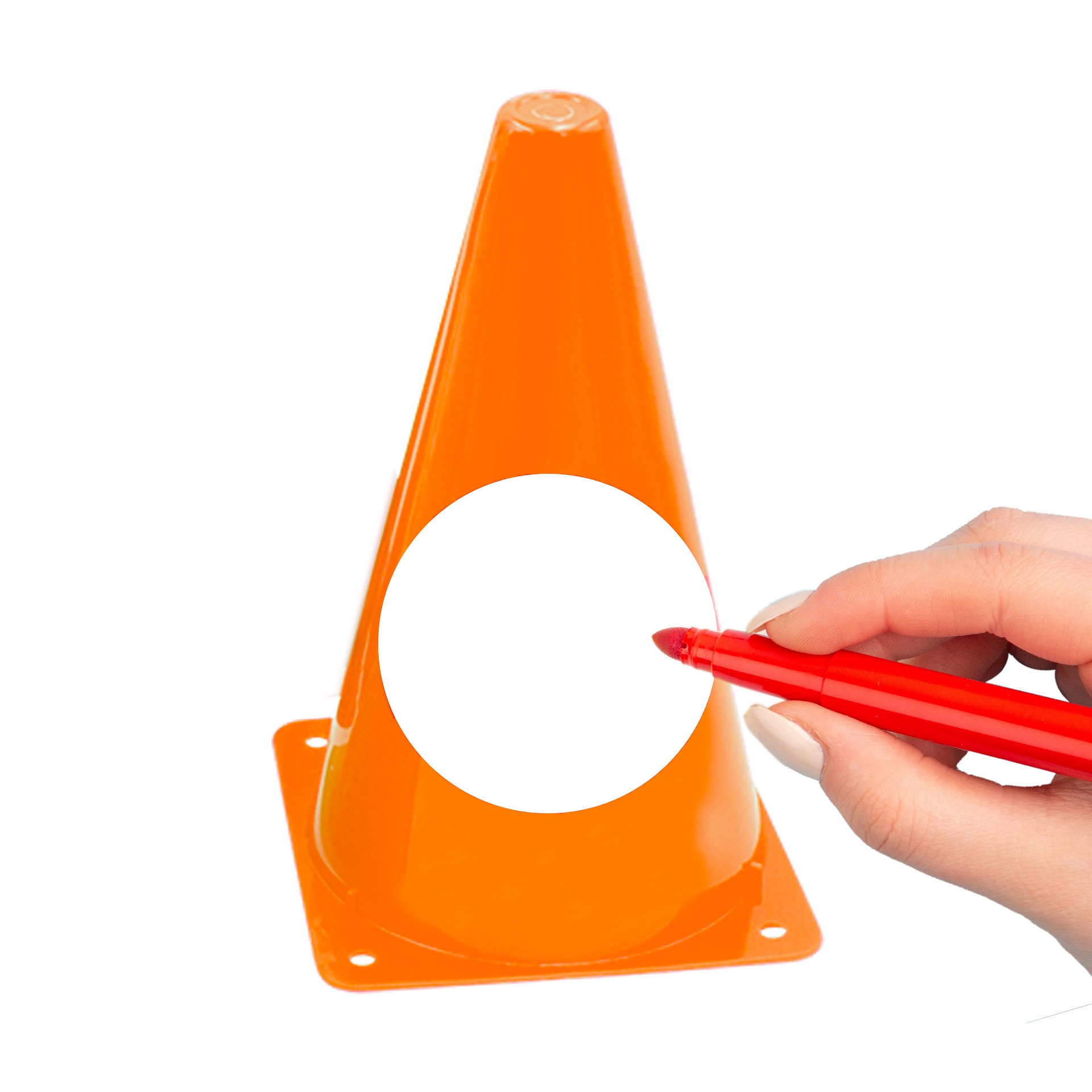 cono circulo naranja fluor cono circulo naranja fluor