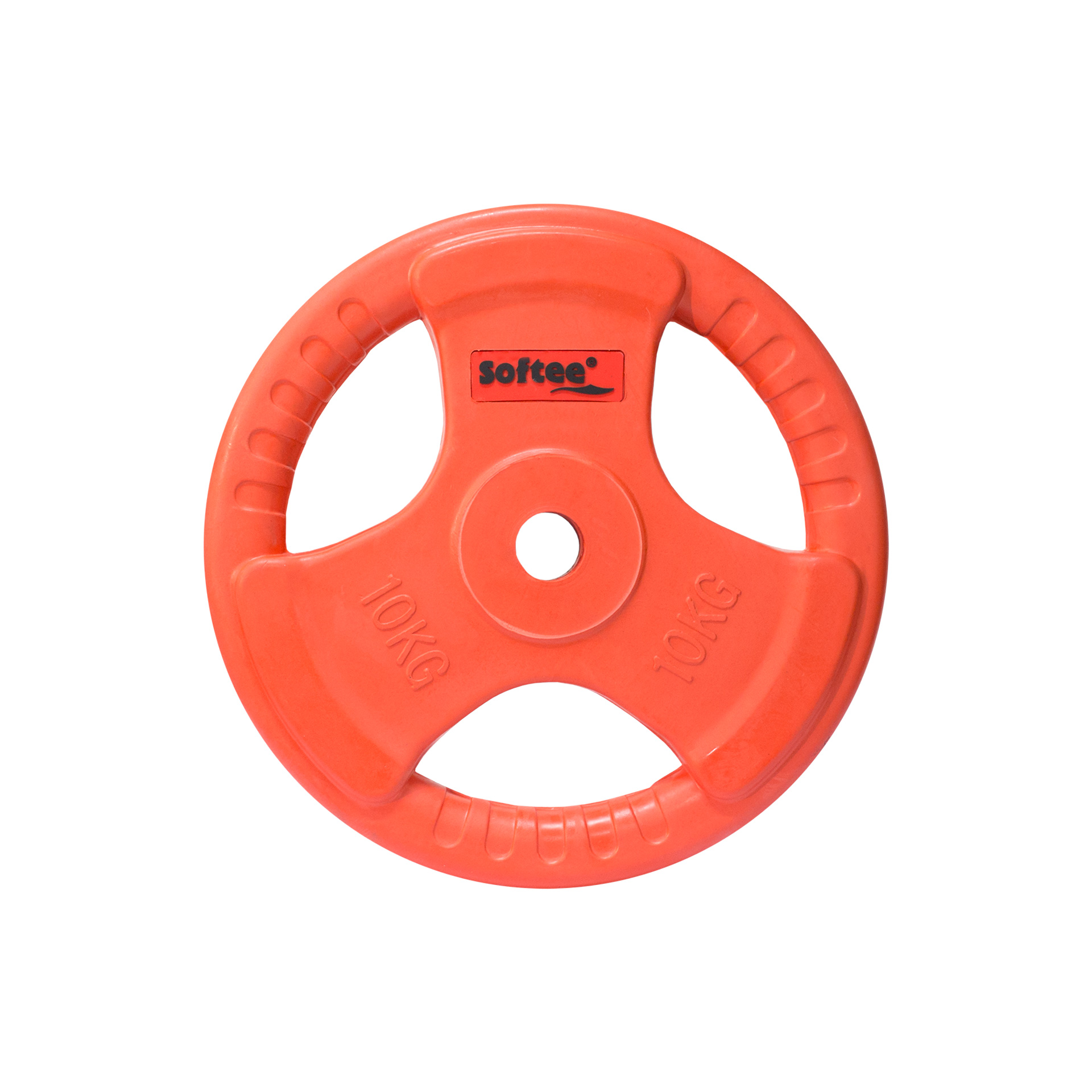 disco caucho con agarre 10 kg rojo disco caucho con agarre 10 kg rojo