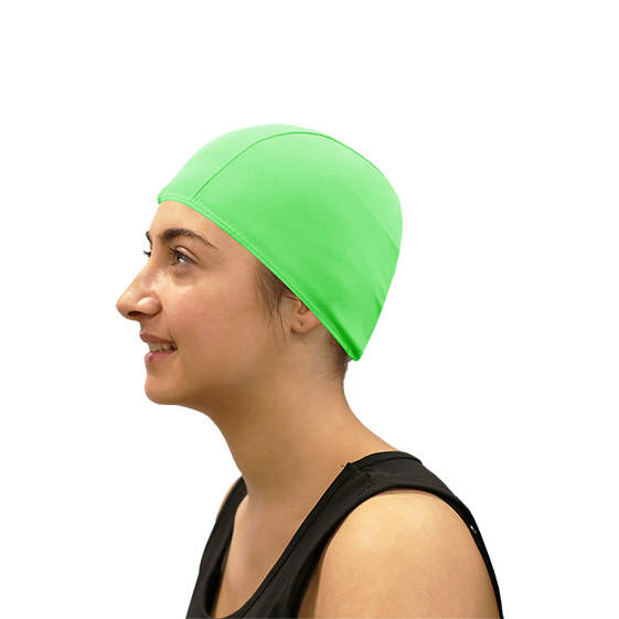 gorro natación poliéster softee senior verde