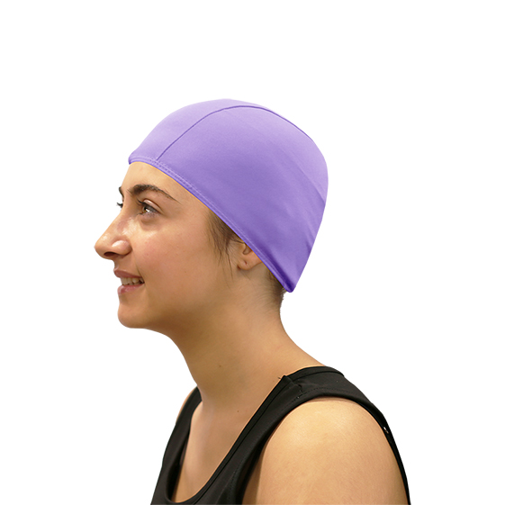 gorro natación poliéster softee senior violeta