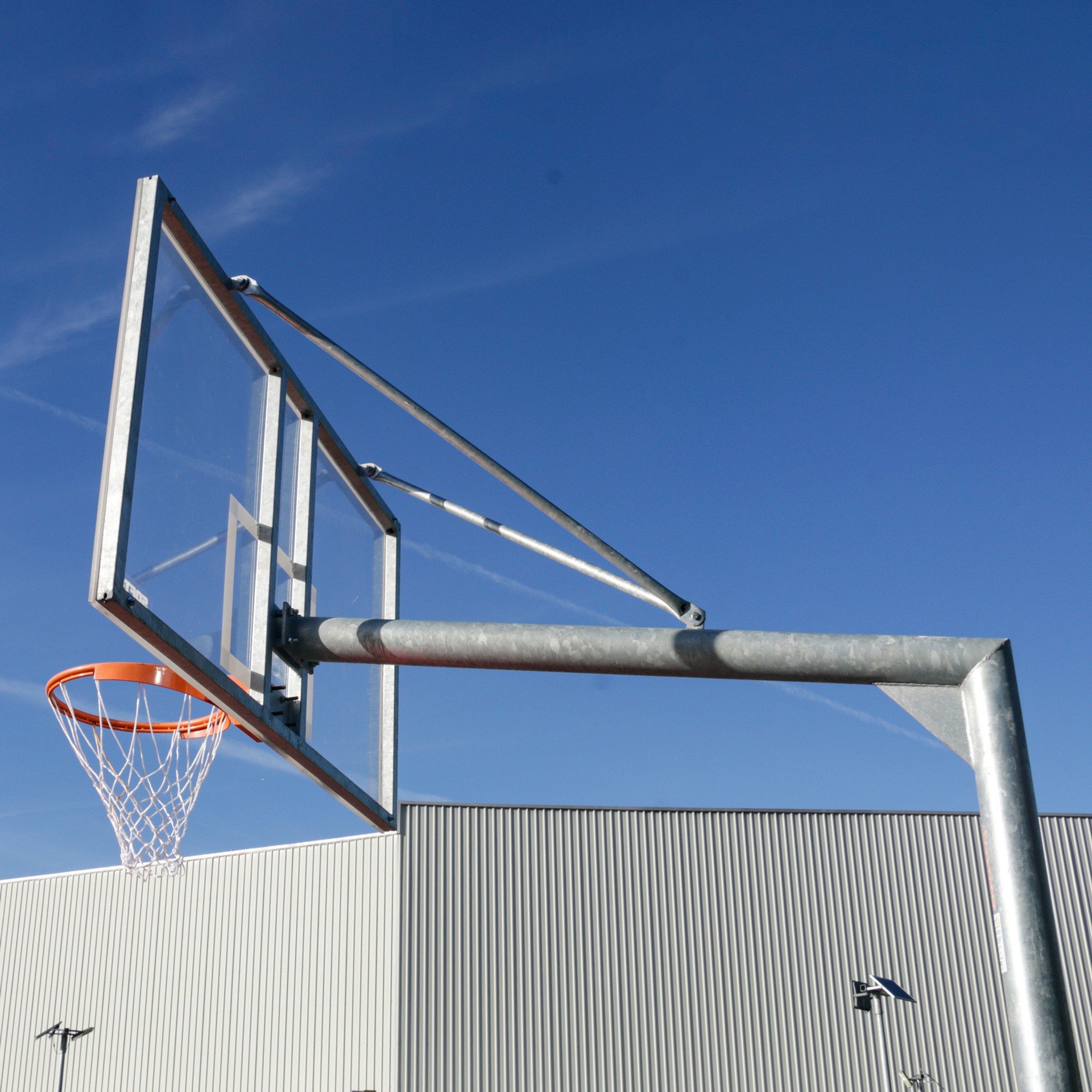 juego canastas (2 unidades) baloncesto, galvanizadas, fijas con base, monotubo 114 mm (sin tablero, aro) 6 juego canastas (2 unidades) baloncesto, galvanizadas, fijas con base, monotubo 114 mm (sin tablero, aro) 6