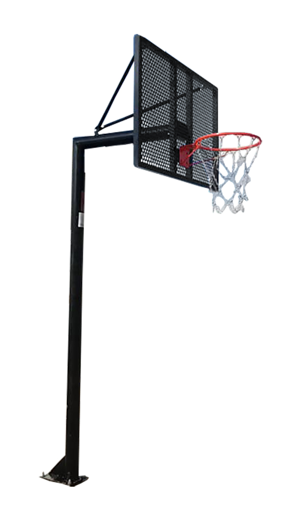 juego canastas minibasket (2 unidades), antivandalicas, lacadas, tubo 114 mm (incluyen aros, redes y tableros) 1