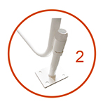 juego porterias futbol sala/balonmano (2 unidades), abatibles, aluminio, 80x80mm. 1