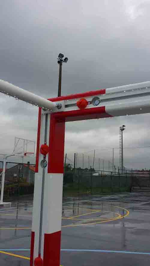 juego porterias futbol sala/balonmano (2 unidades), aluminio, trasladables, 80x80mm, base 80x40mm. juego porterias futbol sala/balonmano (2 unidades), aluminio, trasladables, 80x80mm, base 80x40mm.
