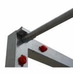Juego Porterias Futbol Sala/Balonmano (2 Unidades), Metalicas Galvanizadas, Trasladables, 80X80Mm, Base 80X40Mm. - Imagen 4
