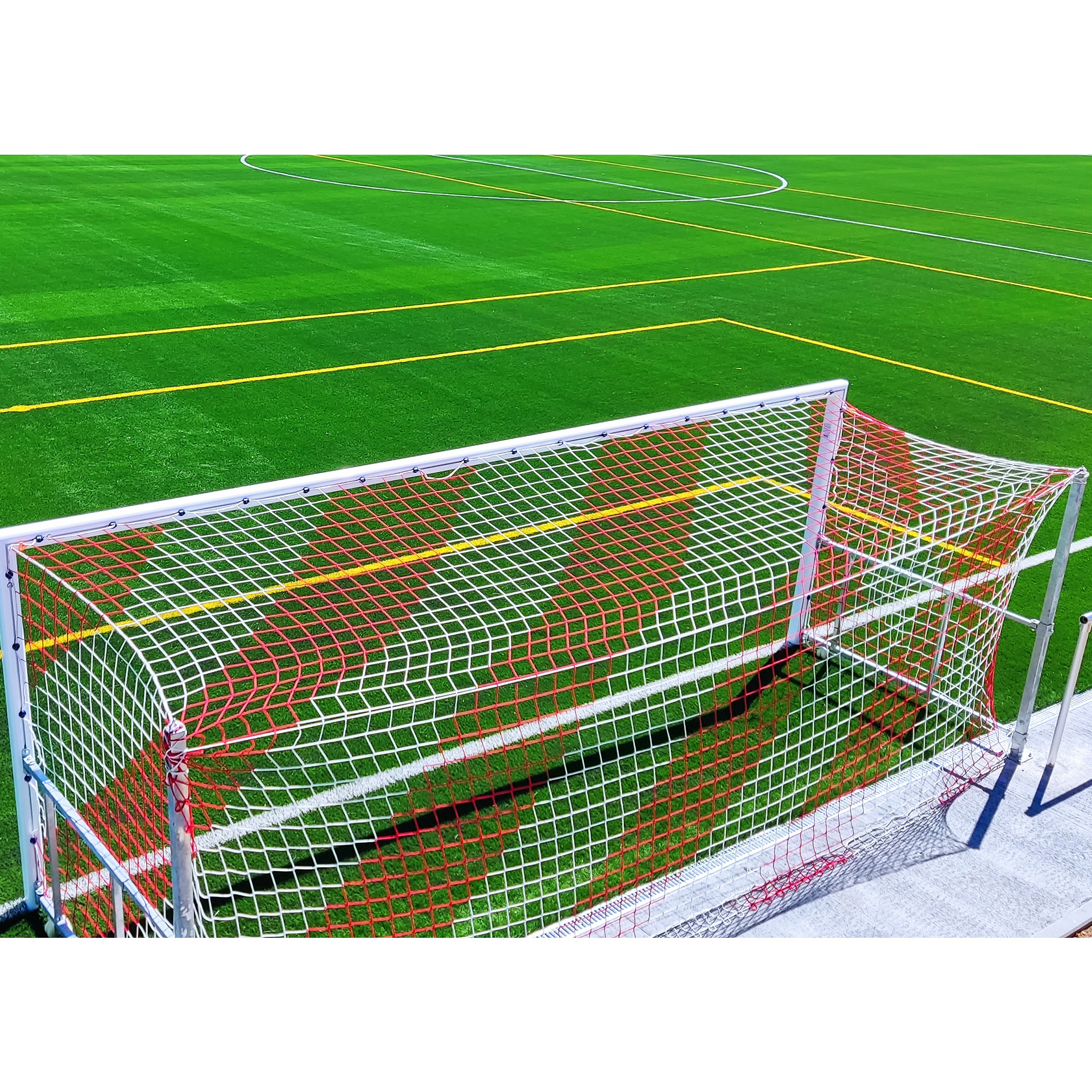 juego redes futbol 11 4 mm polipropileno malla 120 bicolor 1