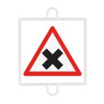 Panel De Señalizacion Trafico De Peligro Nº 3 (Interseccion) - Imagen 2