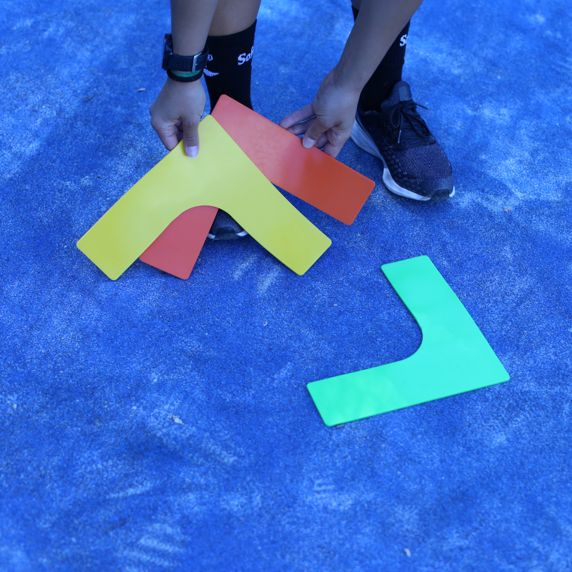 set 6 unidades delimitador corner polivinilo 1 set 6 unidades delimitador corner polivinilo 1