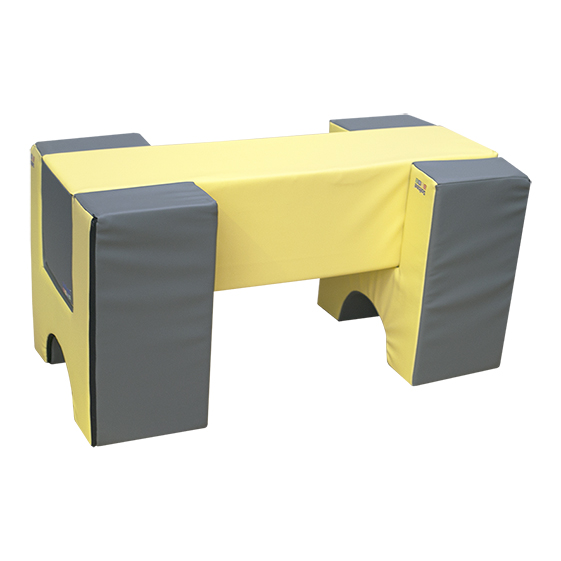 set figuras nº1 (2 asientos y rectangulo) 60 cm amarillo gris