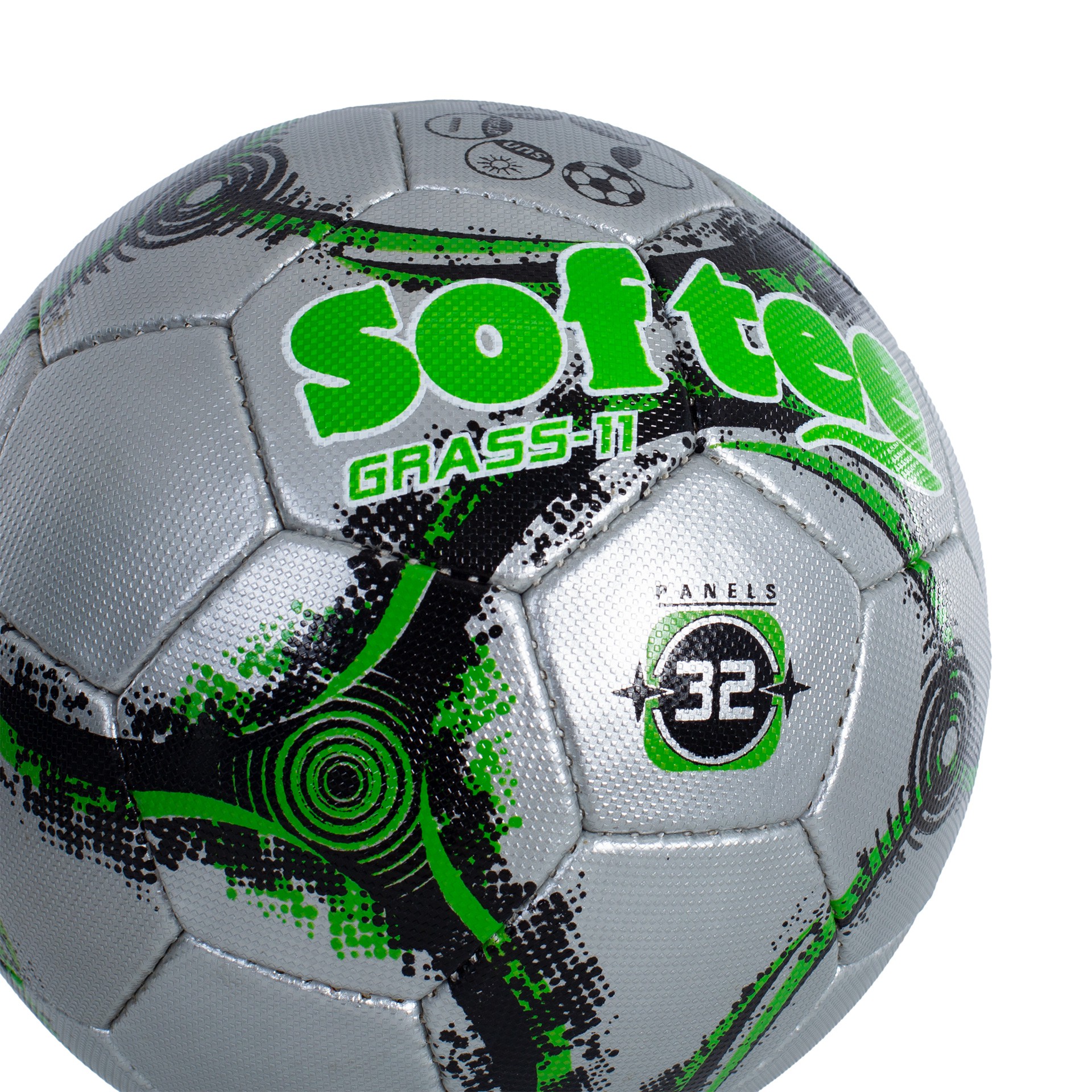balón fútbol 11 softee grass fútbol 11 verde flúor plata