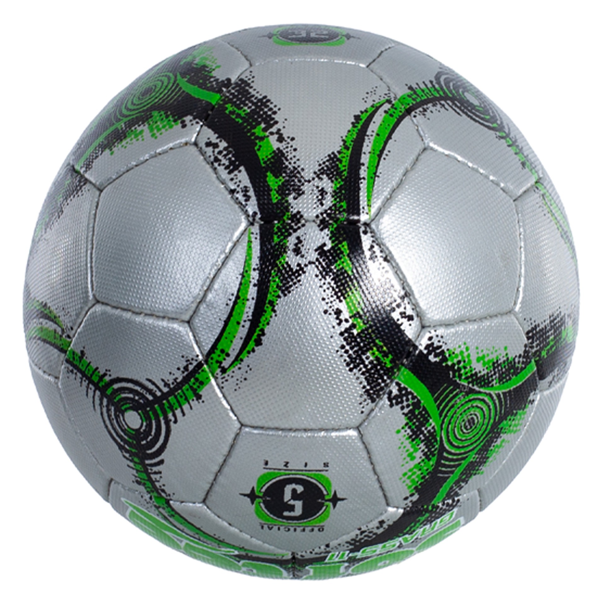 balón fútbol 11 softee grass fútbol 11 verde flúor plata 3