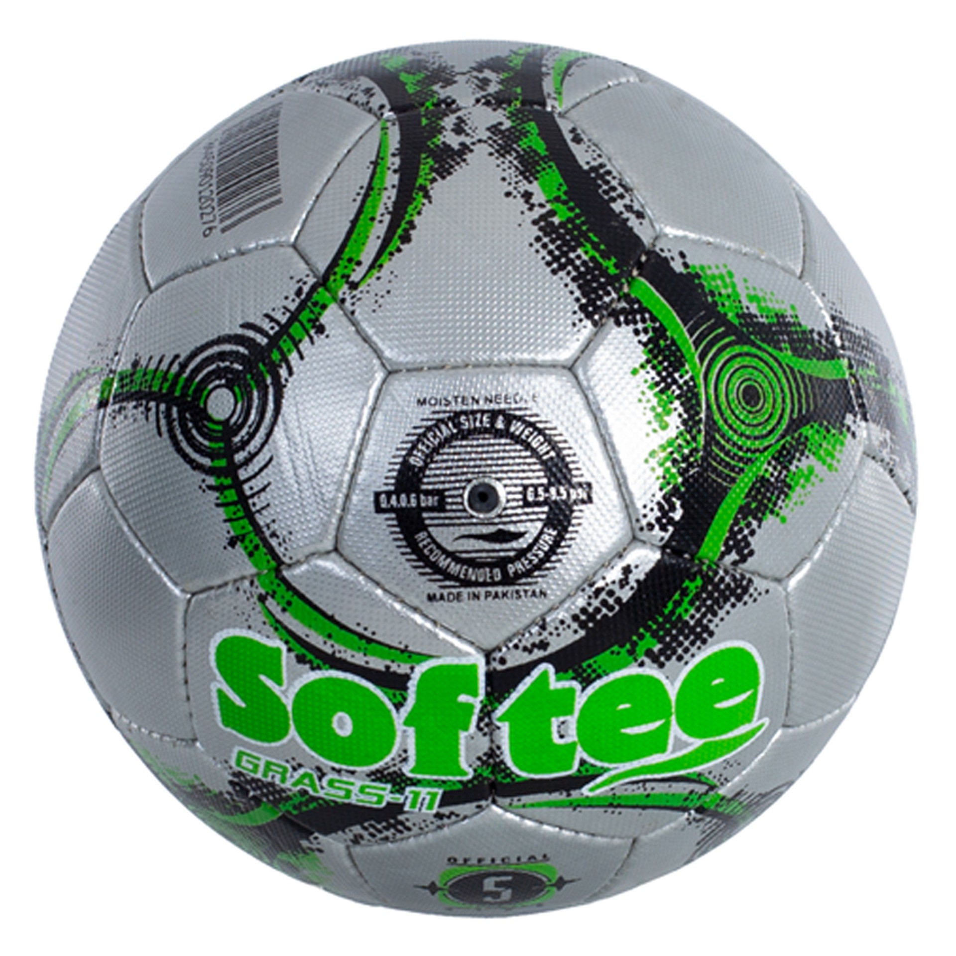 balón fútbol 11 softee grass fútbol 11 verde flúor plata 4