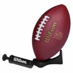 Balón fútbol americano wilson nfl ignition junior con bomba y soporte - Imagen 2