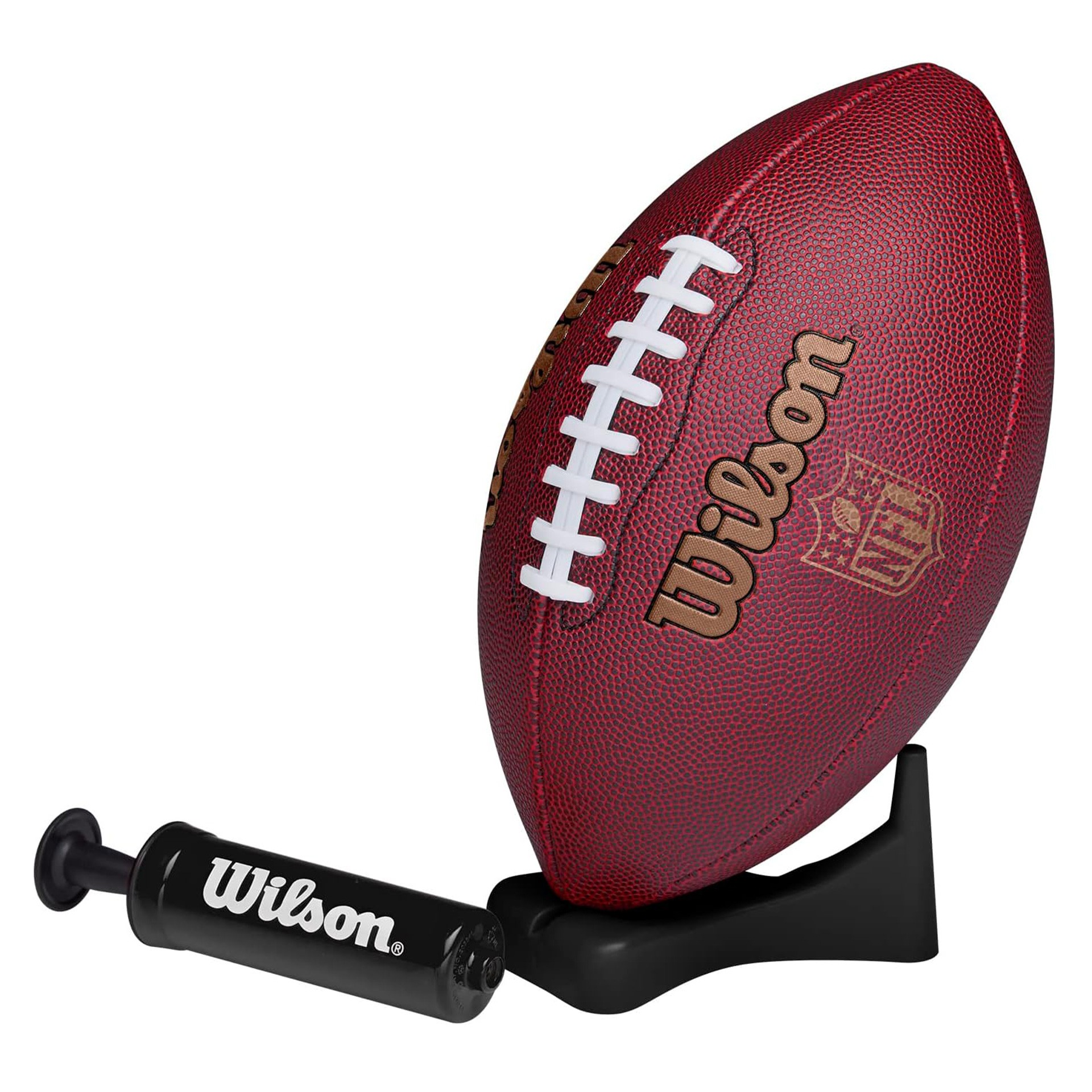 balón fútbol americano wilson nfl ignition junior con bomba y soporte 1 balón fútbol americano wilson nfl ignition junior con bomba y soporte 1